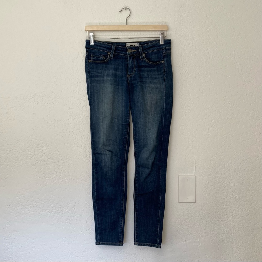 Paige Verdugo Ankle Jeans Size 24 Stretchy Skinny Denim Blue Women's